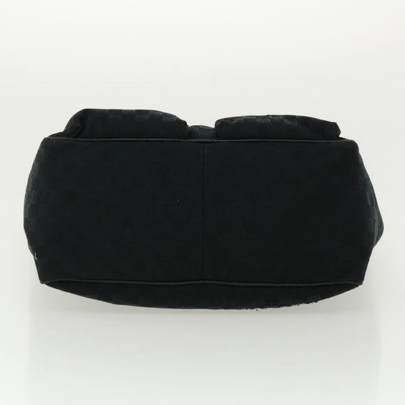 GUCCI GG Canvas Web Sherry Line Hand Bag Black Red Green 161836 Auth 36566 - Picture 5 of 16